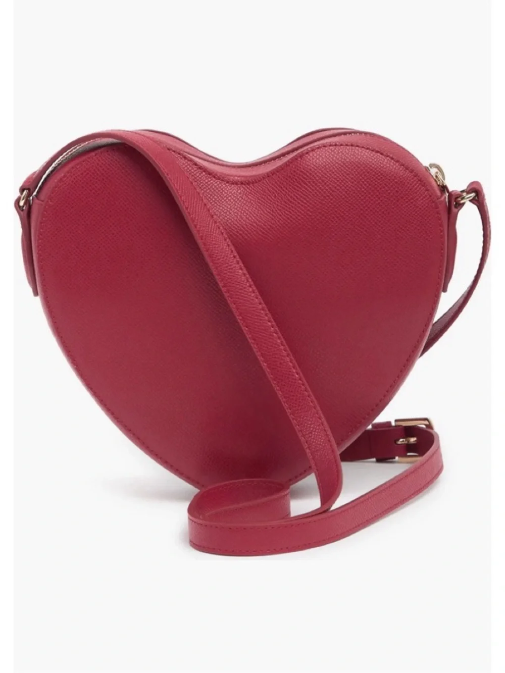 Furla Red Leather Lillie Heart Bag